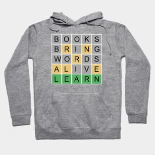 Books Bring Words Alive Wordle Hoodie